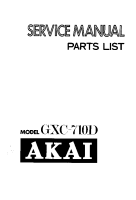 Akai GXC-710-D-Service-Manual